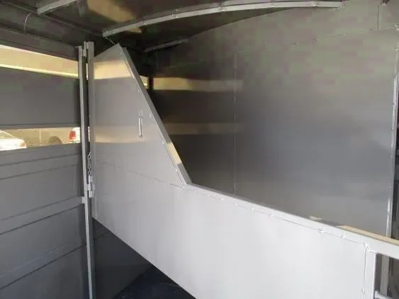 2 Horse Trailer Steel Frame Grey