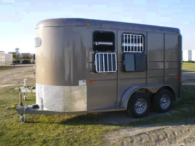 Charcoal 2 Horse Steel Trailer w/5200lb Axles