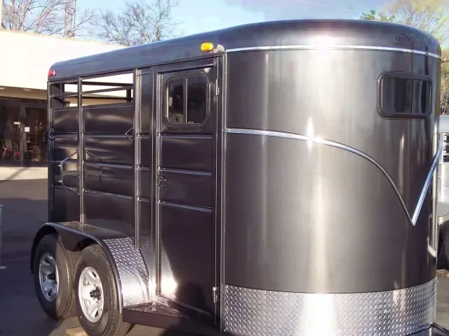 Dark Gray Steel 2 Horse Slant Load