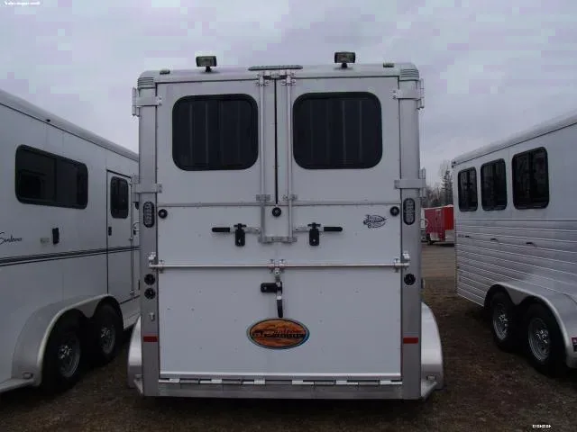 White/Aluminum 2 H with Escape Door  - V-nose with Window