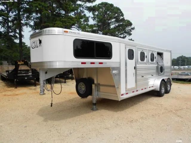 Aluminum 3H Gooseneck Slant Load Trailer