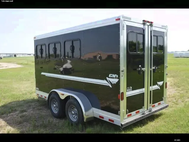 3 HORSE BUMPER PULL - BLACK - SLANT LOAD