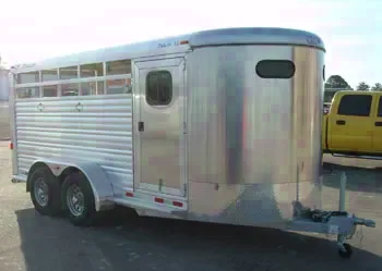 Aluminum 3 Horse Bumper Pull Trailer