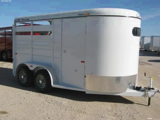2H Trailer-White w/Rounded V-nose