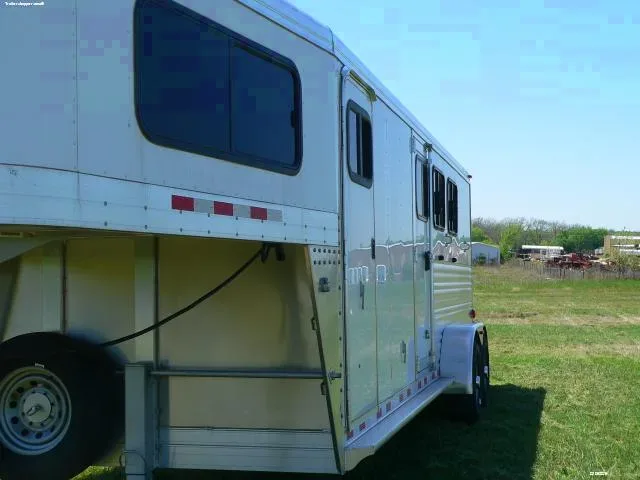 3 Horse Gooseneck -Drop Down Windows-Slant Load