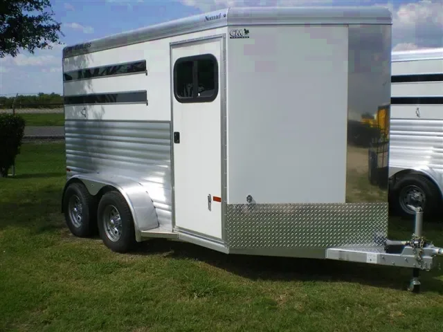 2 Horse Drop Feed Doors Aluminum White