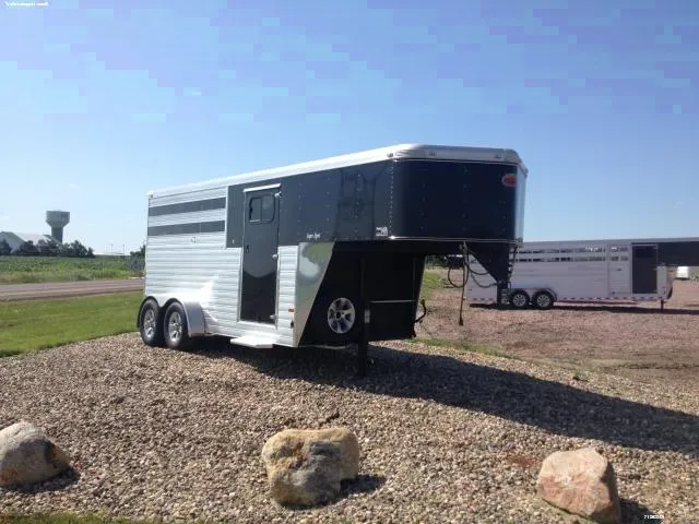 3H Gooseneck-Black-Double Rear Doors