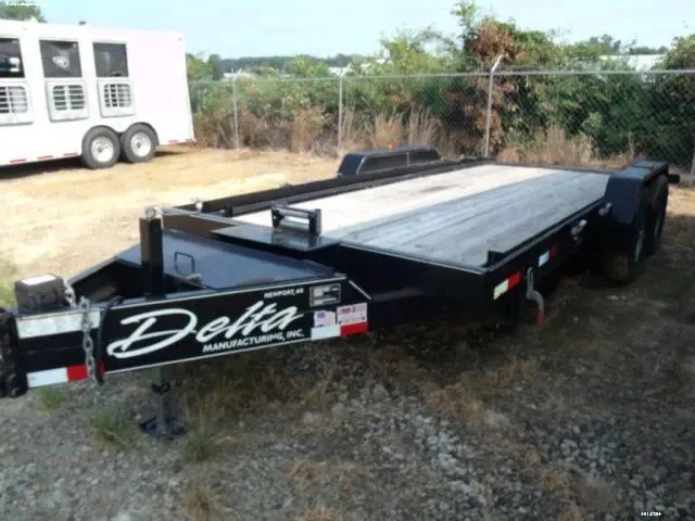 Black 16ft Bumper Pull Equipment Trailer