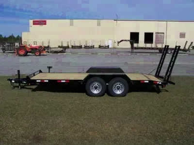 18ft Bumper Pull Equipment Trailer with Ramps