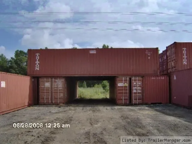 1997 Triton JobSite Storage Container Trailer – Durable Red Unit