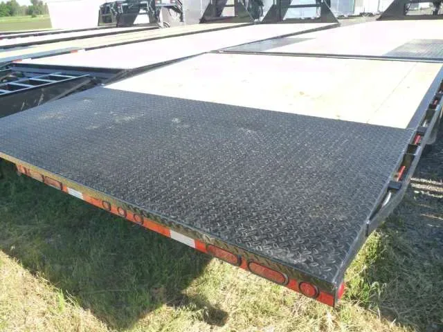 Gooseneck Equipment Trailer 24ft - Black Steel Frame and PT Deck