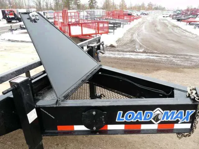 30ft Open Equipment Trailer  - Pintle Ring,  Adjustable Plate Mount