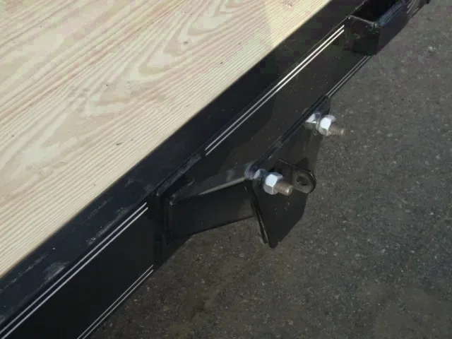 Black 20ft Open Equipment Trailer