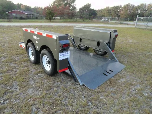 6 x 12 ground load hydraulic trailer HD