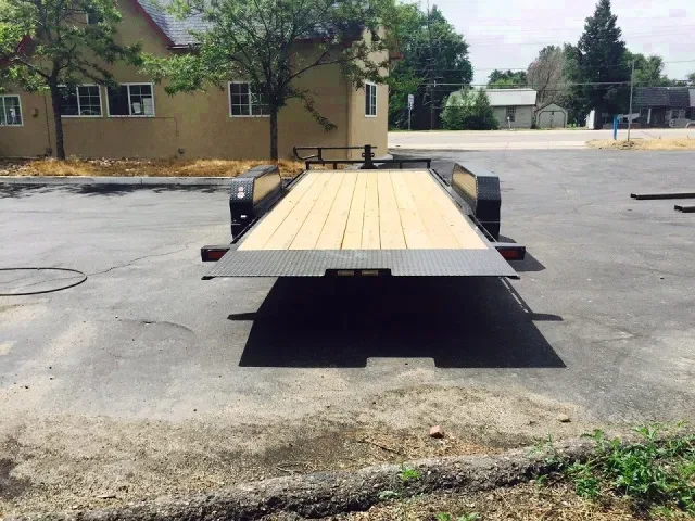 18ft full tilt bed equipment trailer