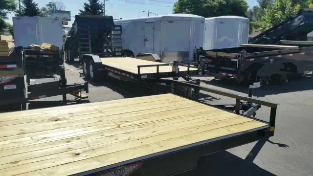 20ft Flatbed trailer 14K GVWR Electric Brakes