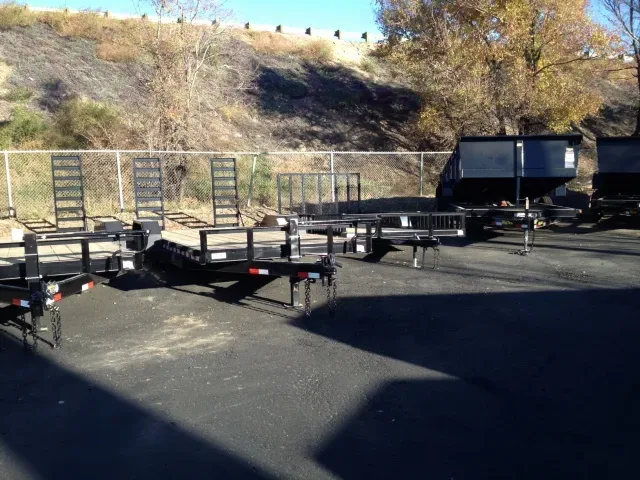 20ft Bumper Pull Flatbed Trailer w/Wood Decking