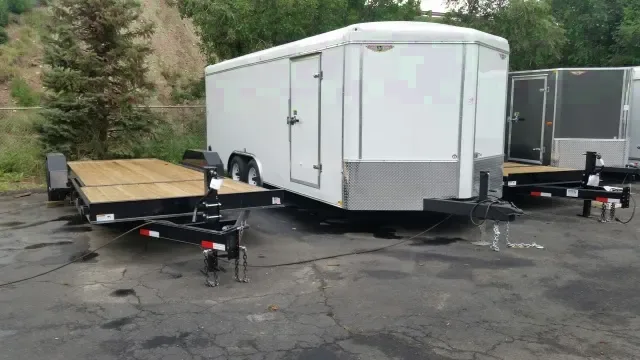 22ft (16+6) Bumper Pull Gravity Tilt Flatbed Trailer