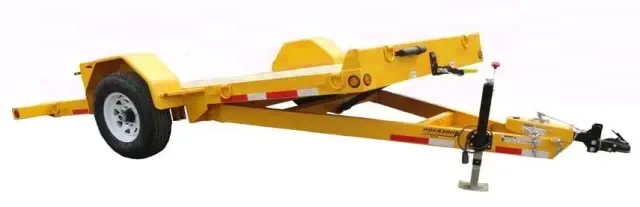 12FT YELLOW TILT BED JOBSITE TRAILER