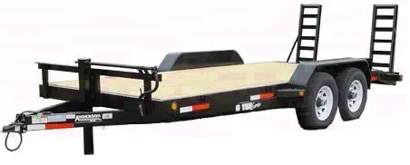 18FT JOBSITE TRAILER WITH 2-5200LB AXLES