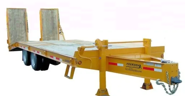 TANDEM DUAL 32FT YELLOW JOBSITE TRAILER