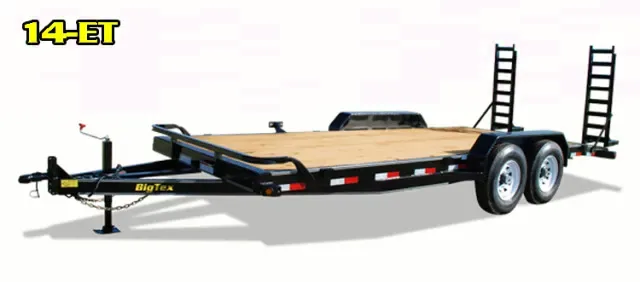 Bumper Pull Equipment trailers 16ft w/Treated Lumber Floor