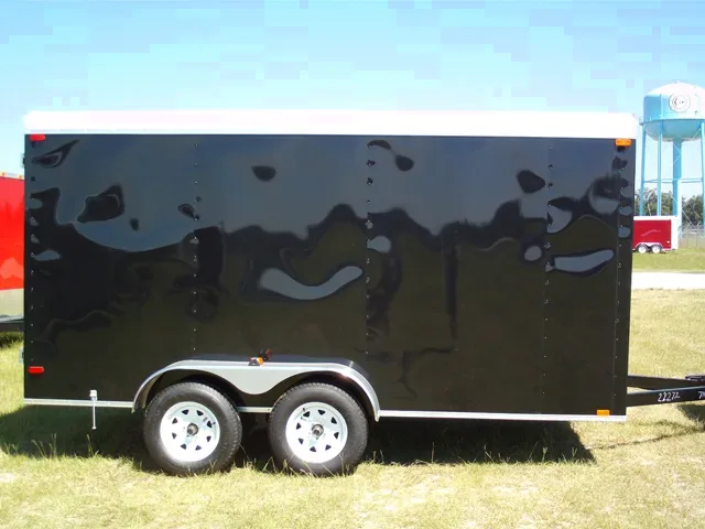 14ft JobSite Trailer  AC READY Double Doors