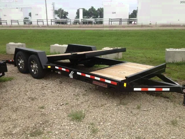 20FT TILT JS TRAILER WITH STATIONARY PLATFORM
