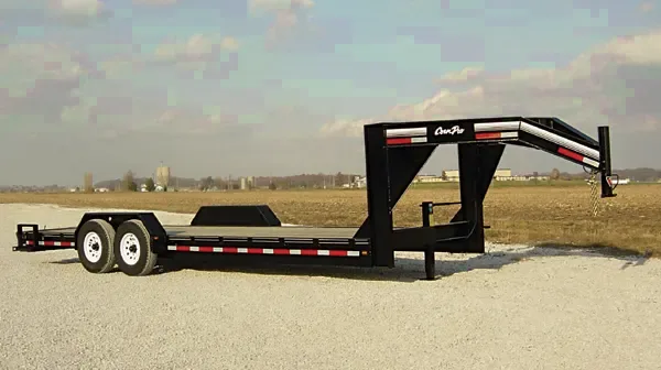 24ft Low Profile Gooseneck Flatbed Trailer