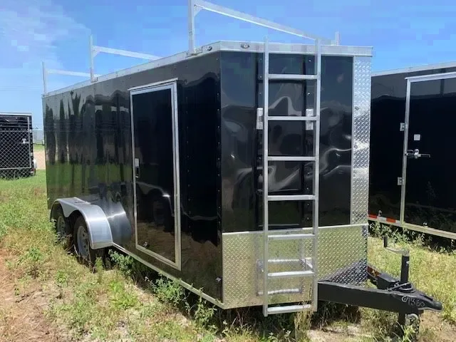 16FT BLACK CONTRACTOR'S TRAILER
