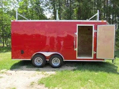 18ft Construction Trailer /Ladder Rack
