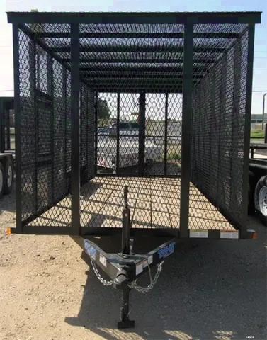 16FT BLACK STEEL TRASH TRAILER