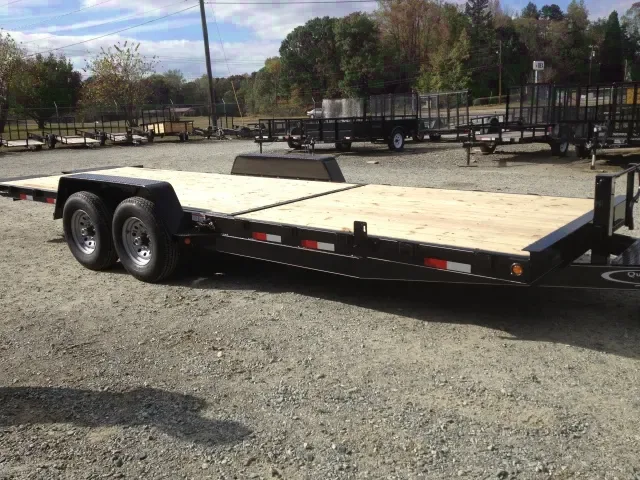bumper pull 22ft tilt equipment trailer