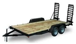 12ft Wood Deck Equipment Trailer