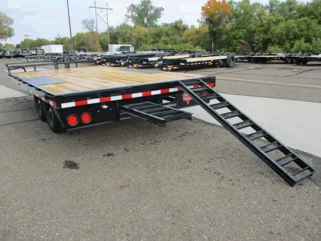 16ft Black Deckover Jobsite Trailer