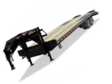20ft Plus 5 Foot Dovetail Jobsite Flatbed Trailer