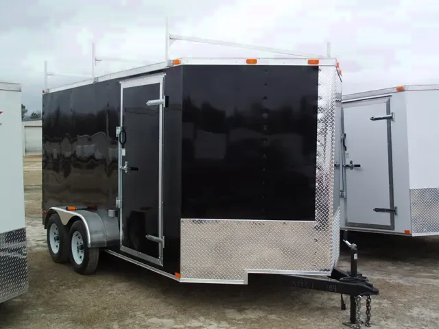 JOBSITE/CONTRACTOR'S TRAILER 14FT W/LADDER RACK