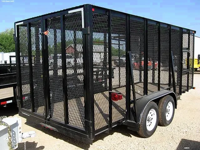 BLACK 16FT JOBSITE TRASH TRAILER