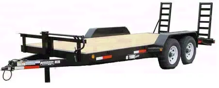 BLACK 18FT JOBSITE EQUIPMENT TRAILER