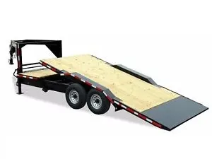 20ft Gooseneck Tilt  Trailer with Wood Deck