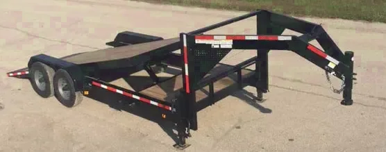 20ft Lowboy Tilt Bed Gooseneck Trailer