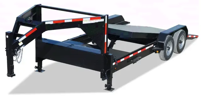 20ft Gooseneck Tilt Bed Trailer w/Steel Deck