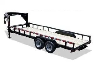 20ft Gooseneck Lowboy Equipment with Side Rails