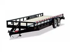 20FT TA Bumper Pull Lowboy Equipment  Trailer