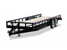 20ft SKID STEER JOBSITE TRAILER W/STAND UP RAMPS