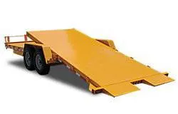 22ft Tilt Bed Trailer w/Diamond Tread Plate Deck