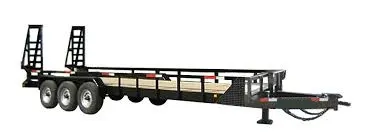 24ft Triple 7000lb Axle BP Lowboy Trailer