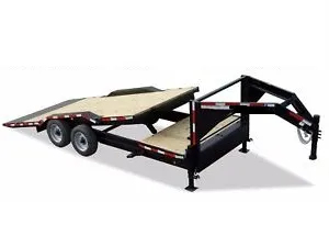 20FT Black Gooseneck Tilt  Bed Trailer