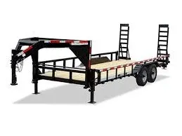 20ft Gooseneck Lowboy Equipment with Side Rails
