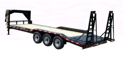 24ft Gooseneck Lowboy Jobsite Trailer